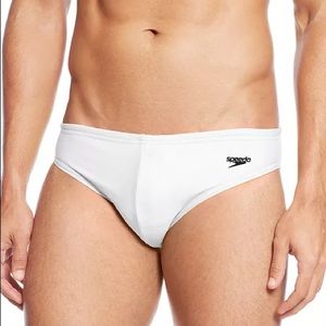 White speedo swimsuit